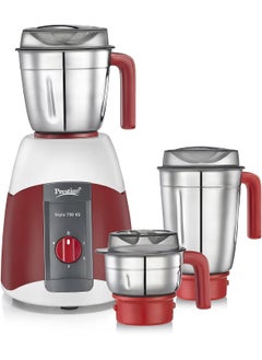 PRESTIGE Prestige Plastic Stylo V2 750 Watts Mixer Grinder With 3 Jars (Red) 