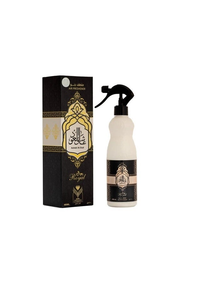 ALMAS - AIR FRESHENER ASHEK AL OUD ROYAL 480ML - Image 1