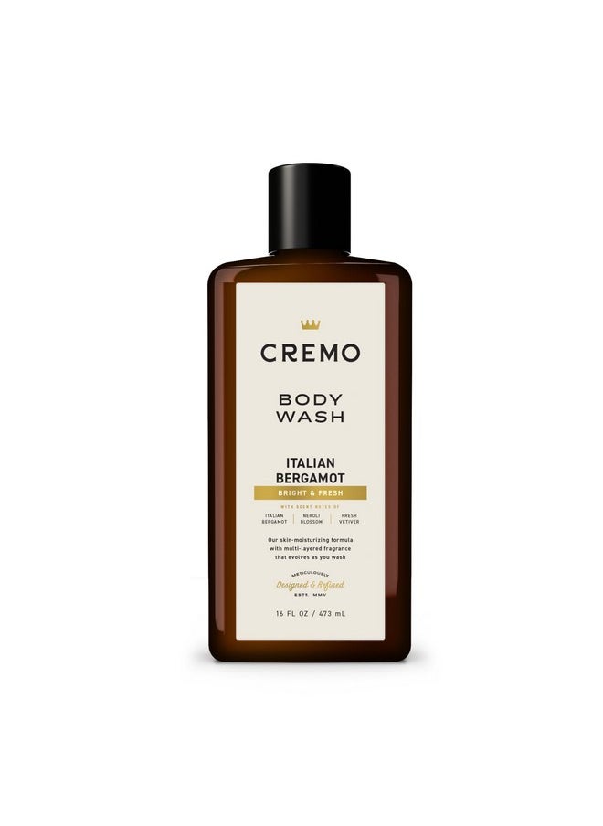 cremo Rich-Lathering Italian Bergamot Body Wash, Notes Of Italian Bergamot, Neroli Blossom, And Fresh Vetiver, 16 Fl Oz (Packaging May Vary)  - Image 1
