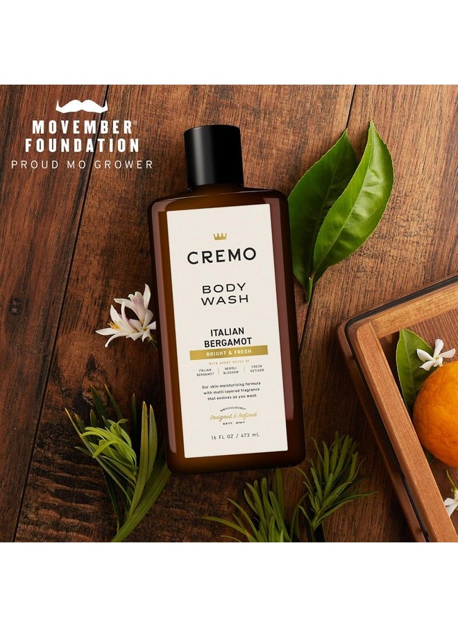 cremo Rich-Lathering Italian Bergamot Body Wash, Notes Of Italian Bergamot, Neroli Blossom, And Fresh Vetiver, 16 Fl Oz (Packaging May Vary)  - Image 2