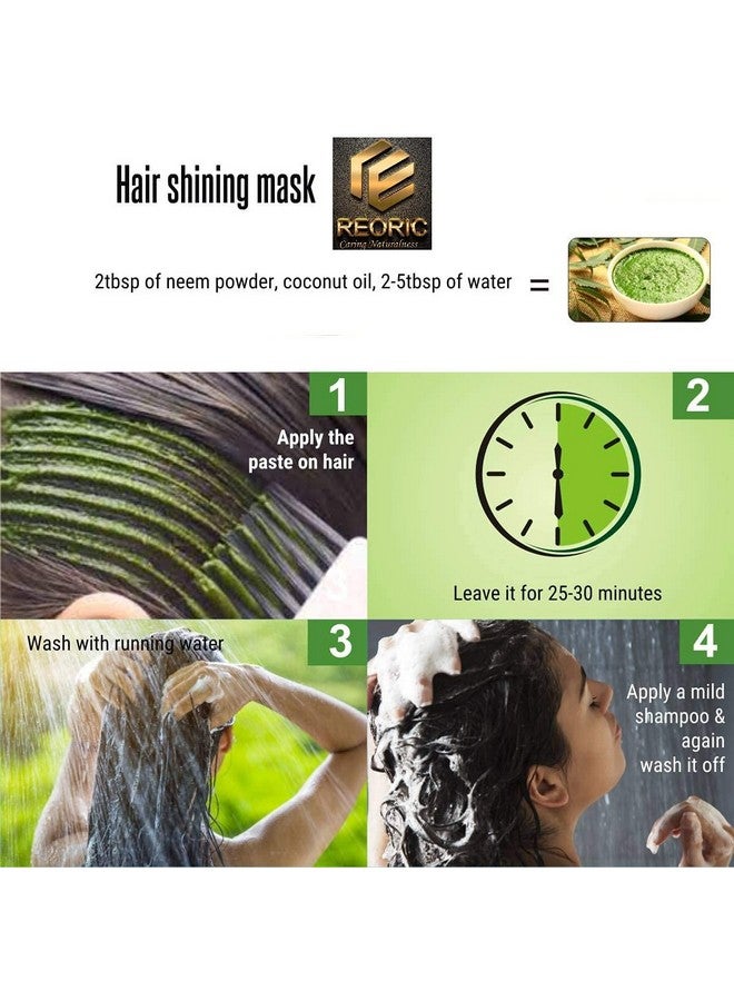 Reoric neem powder |neem powder for face pack organic |pure neem powder |pure organic neem powder for face,body,skin, & hair |azadirachta indica (100g, Pack of 1, Multipurpose) - Image 5