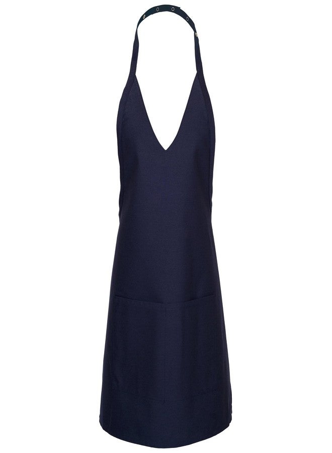 FAME F23 V-Neck Bib Apron - Navy (WFA18311NA) - Image 1