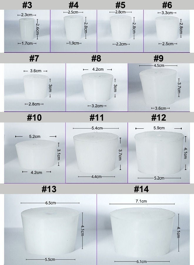 2 قطعة أغطية سيليكون للتخمير بتصميم مثقوب وفتحة للاستخدام في صمام مانع الهواء، مناسبة لتخمير المنزل وصنع النبيذ، وتستخدم كبديل لأغطية الزجاجات المطاطية. - Image 3