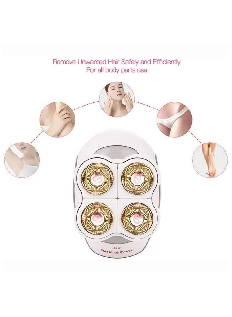 راكسوم مزيل الشعر للسيدات Flawless Legs - جهاز إزالة الشعر غير مؤلم ومحمول وقابل لإعادة الشحن للحصول على بشرة ناعمة كالحرير | مناسب للاستخدام الرطب والجاف | جهاز إزالة الشعر المدمج للجنسين للوجه والجسم | مزيل الشعر الكهربائي اللاسلكي للبشرة الحساسة - Image 5