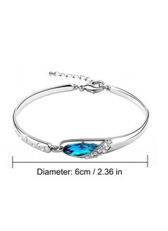 Y&D Butterfly Jewelry Set, Silver Pendant Necklace Earrings Bracelet Set with Birthstone - Necklace, & Combo for Women and Girls  - Image 5