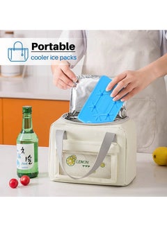MileMelo 4 Pcs Reusable Ice Packs for Lunch Box - Ultra Thin Freezer Packs for Coolers, Long-Lasting Cooling Gel Packs for Work/School/Picnic/Camping, Food Freshness Cooler Bag Accessories with Lightweight Design  - Image 3