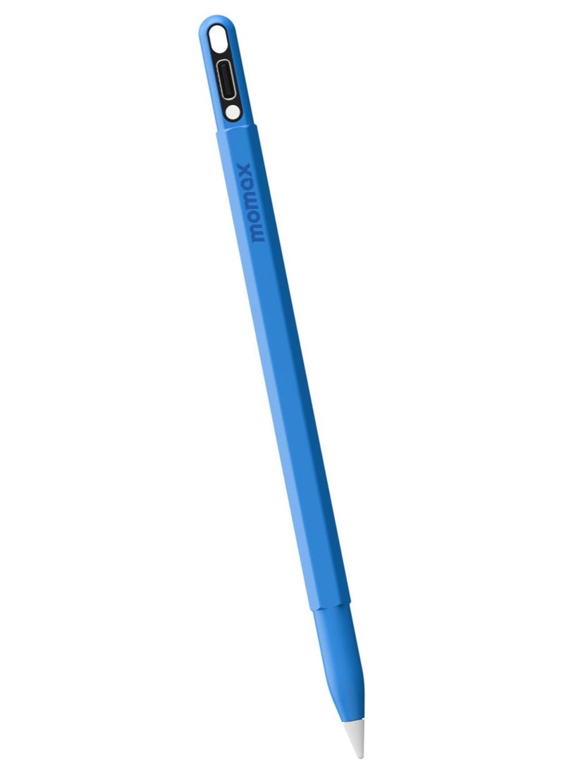 Momax - Momax MAG Link Pop Magnetic Active Stylus Pen easy charging via USB-C (wireless charging not compatible) - Blue - Image 1