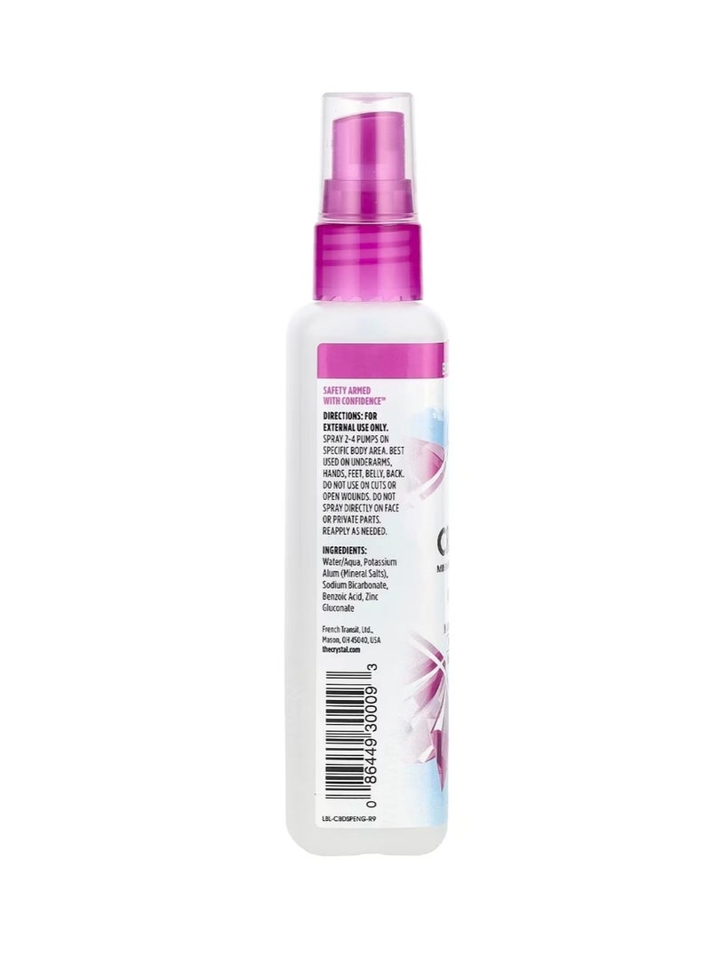 Crystal Mineral-Enriched Deodorant Spray Unscented 4 fl oz (118 ml) - Image 2