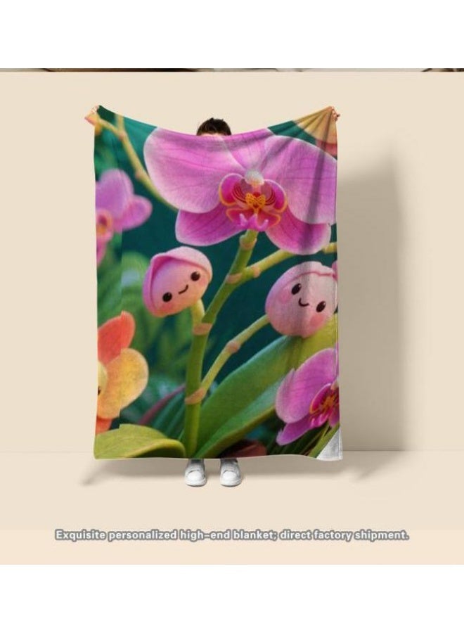 عام بطانية رقيقة من الفانيلا الكرتونية للأطفال والرضع (دافئة ومريحة، ومناسبة للنوم والألعاب) 70 سم * 100 سم - Image 4