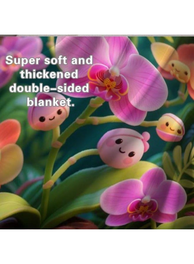 عام بطانية رقيقة من الفانيلا الكرتونية للأطفال والرضع (دافئة ومريحة، ومناسبة للنوم والألعاب) 70 سم * 100 سم - Image 1