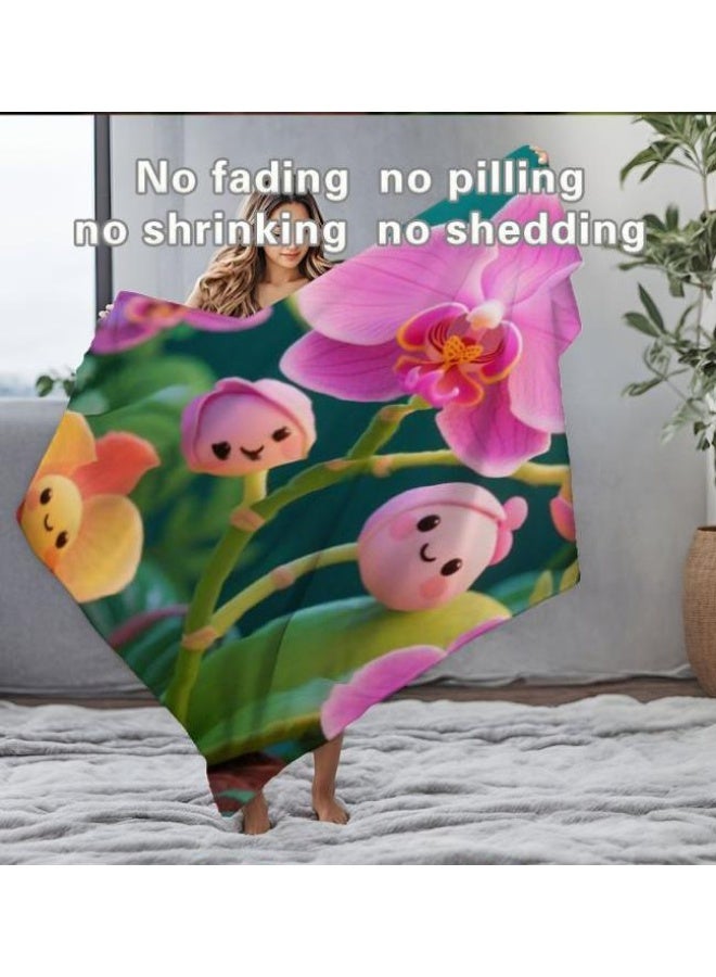 عام بطانية رقيقة من الفانيلا الكرتونية للأطفال والرضع (دافئة ومريحة، ومناسبة للنوم والألعاب) 70 سم * 100 سم - Image 5