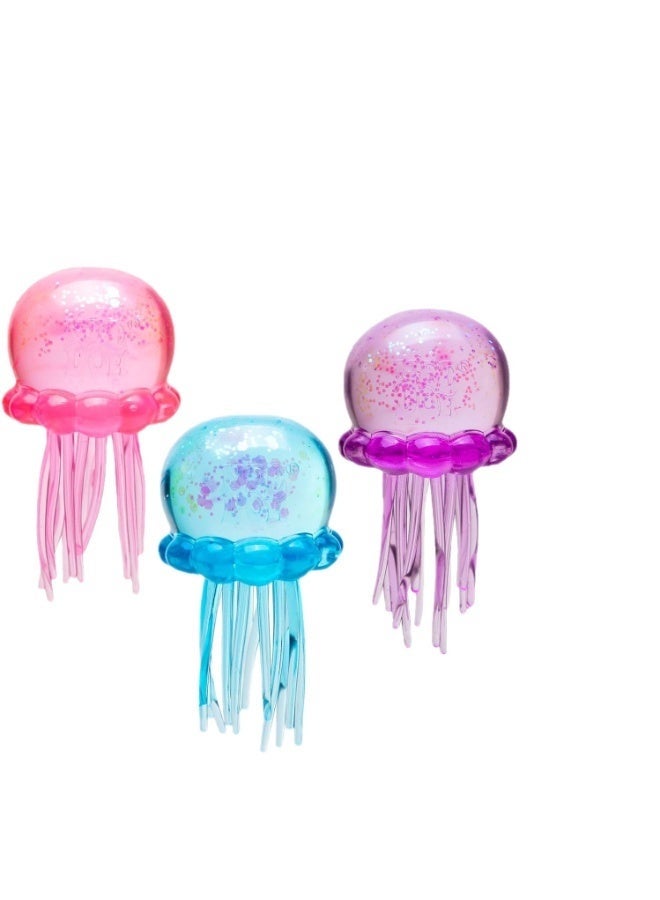 Needoh NEE DOH Jelly Squish | Jelly-like Stress-Relieving Toy with Swinging Tentacles - A Sensory Relief Tool (Pink) - Image 3
