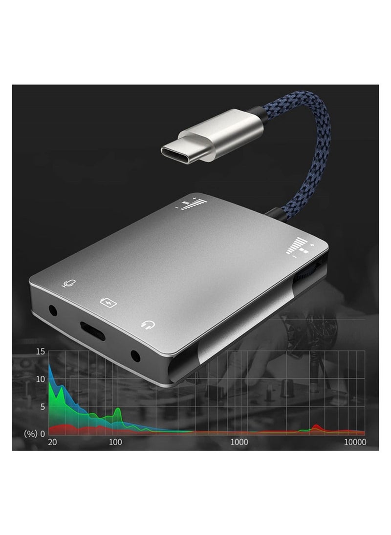 Generic Sound Card Audio Charging Converter, External Sound Card, Born for Live Streaming, Fully Compatible with Type C Phones and Devices, Plug & Play, No Drivers Needed (Black)  - Image 3