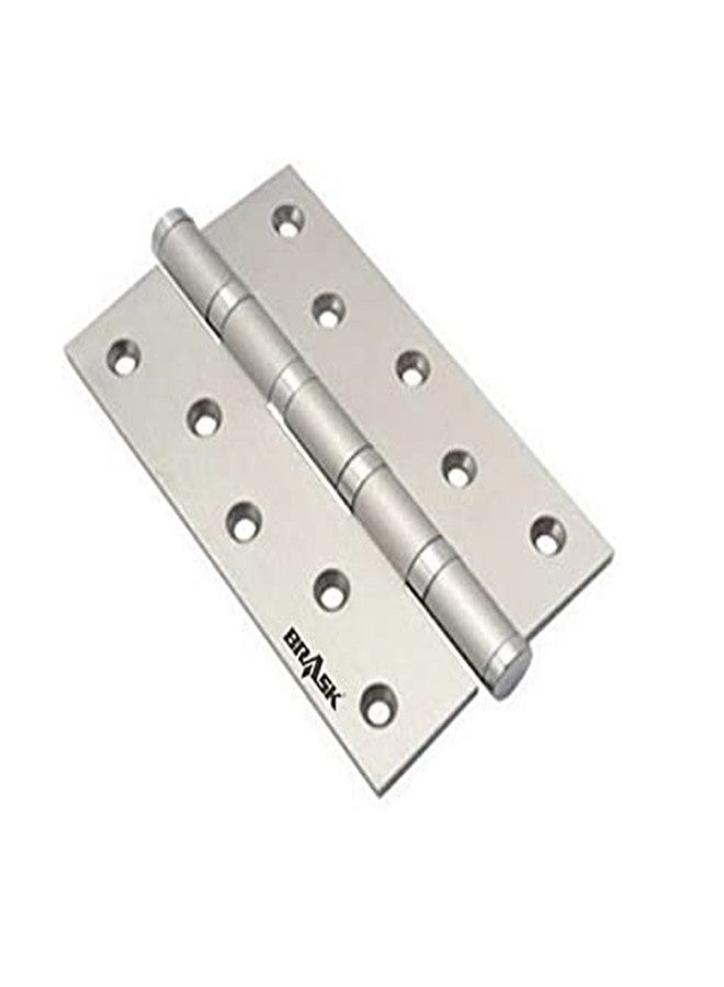 BRASK Brass Ball Bearing Hinges 10" x 3.5" x 5 mm (Pack of 1) (Silver Satin Finish) - Image 2