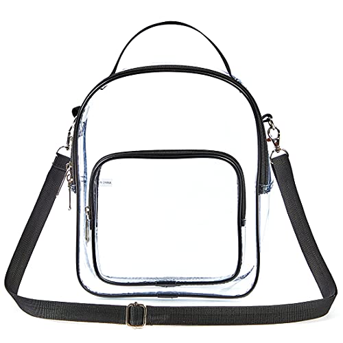 Edraco Clear Crossbody Purse Bag, Stadium Approved Clear Tote Bag with Strap for Concert, Sports Games One Size - Image 5