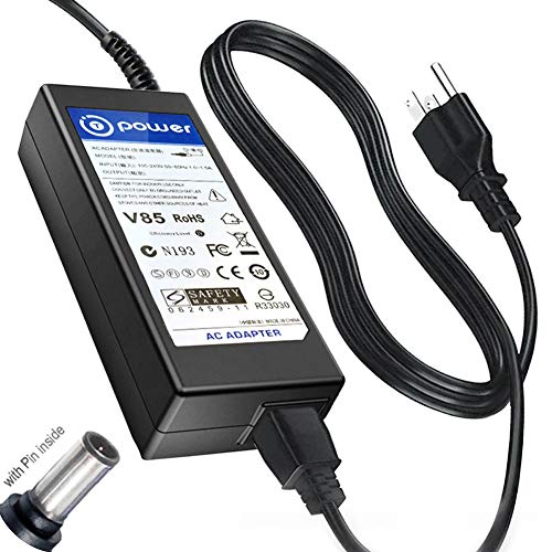 T POWER 19V Charger for LG Electronics 19'' 20'' 22'' 23'' 24'' 27'' LED LCD Ultragear QHD IPS G-SYNC Gaming Monitor 27BL55U 27UL550 27UL500 27GK65S-B Ac Dc Adapter Power Supply Cord - Image 1