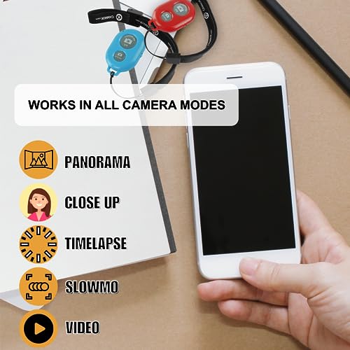 CamKix Camera Shutter Remote Control with Bluetooth Wireless Technology - 2 Pack - Create Amazing Photos and Videos Hands-Free - Works with Most Smartphones and Tablets (iOS and Android) - Image 3
