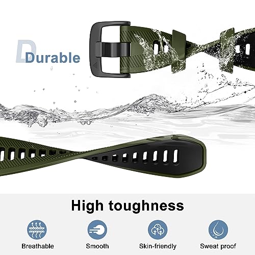 ISABAKE Watch Band for Garmin Forerunner 970/Forerunner 965/Forerunner 955/Forerunner 945/Forerunner 935,Soft Silicone 22mm Replacement Bands compatible with Fenix 5/ Fenix 5 plus/ Fenix 6/ Fenix 6 Pro/Approach S60 - Image 3