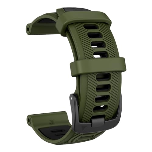 ISABAKE Watch Band for Garmin Forerunner 970/Forerunner 965/Forerunner 955/Forerunner 945/Forerunner 935,Soft Silicone 22mm Replacement Bands compatible with Fenix 5/ Fenix 5 plus/ Fenix 6/ Fenix 6 Pro/Approach S60 - Image 2