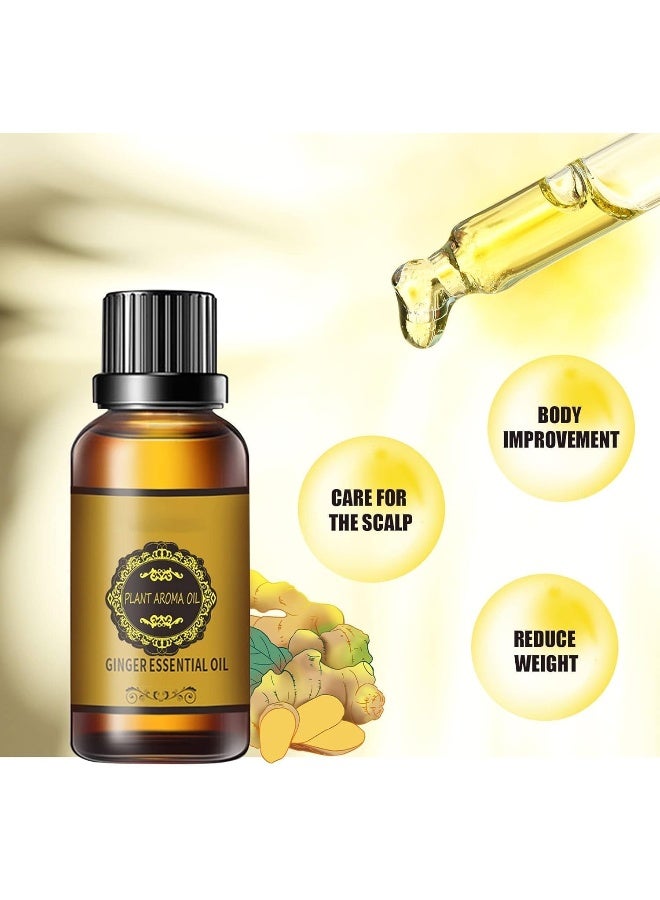 Generic SAFENHAND Organic Ginger Essential Oil, 10ml, Natural Skin, Body, Hair Care, Aromatherapy, Candle, Soap, and Massage Oil (2PCS, 10ML)  - Image 2