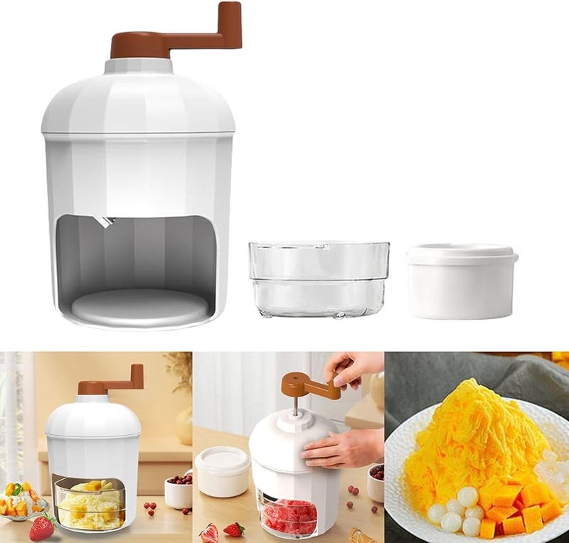 كسارة الجليد اليدوية متعددة الألوان المحمولة لصنع مخروط الثلج - Image 3