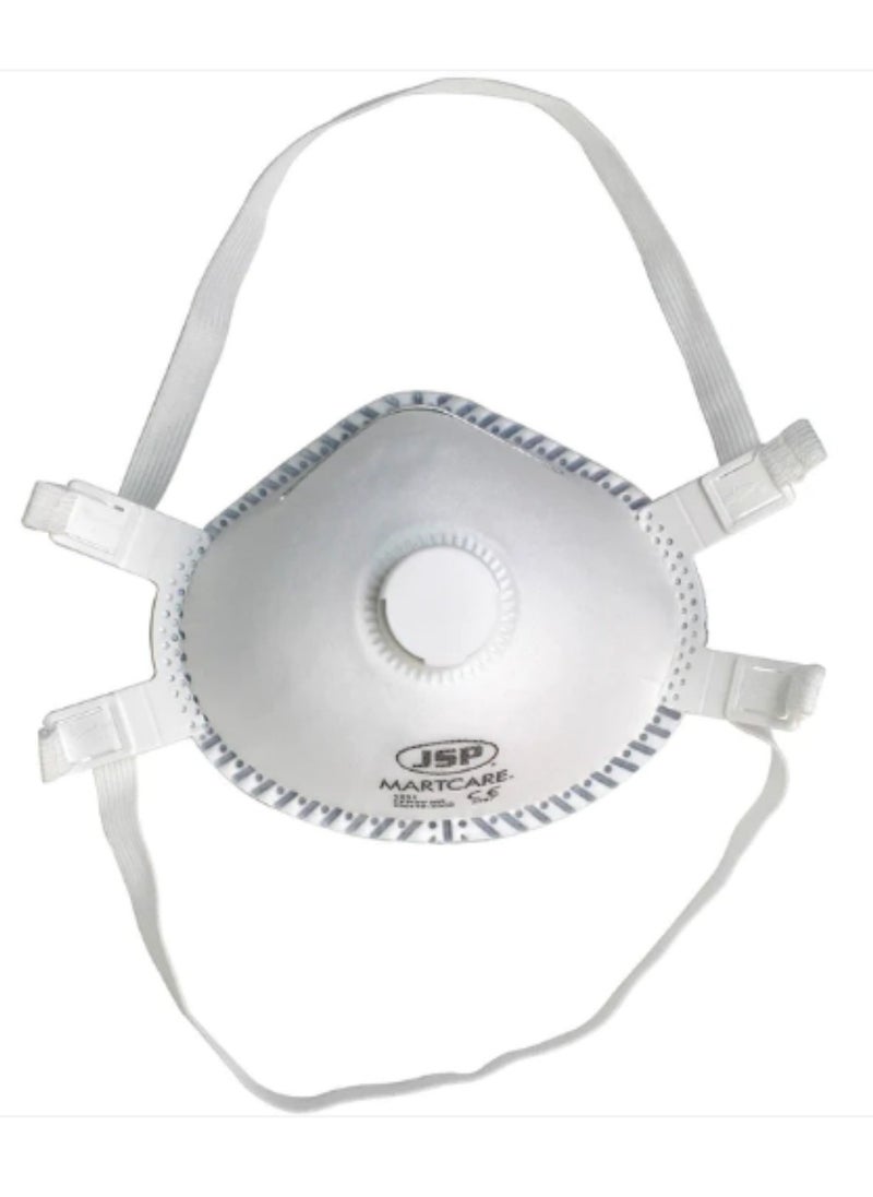 JSP 5Pcs JSP Martcare® Moulded Face Mask FFP3 Valved  - Image 1