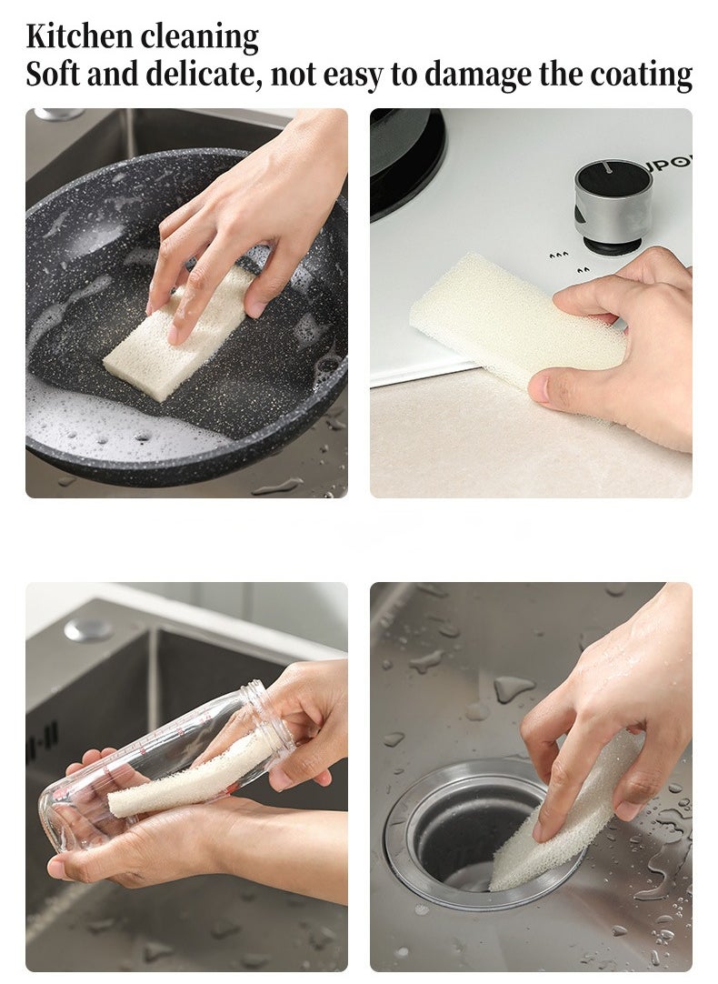 30-piece kitchen dishwashing sponge, kitchen special dishwashing pot gap cleaning sponge artifact，Imitation loofah texture drains water quickly to improve cleaning power