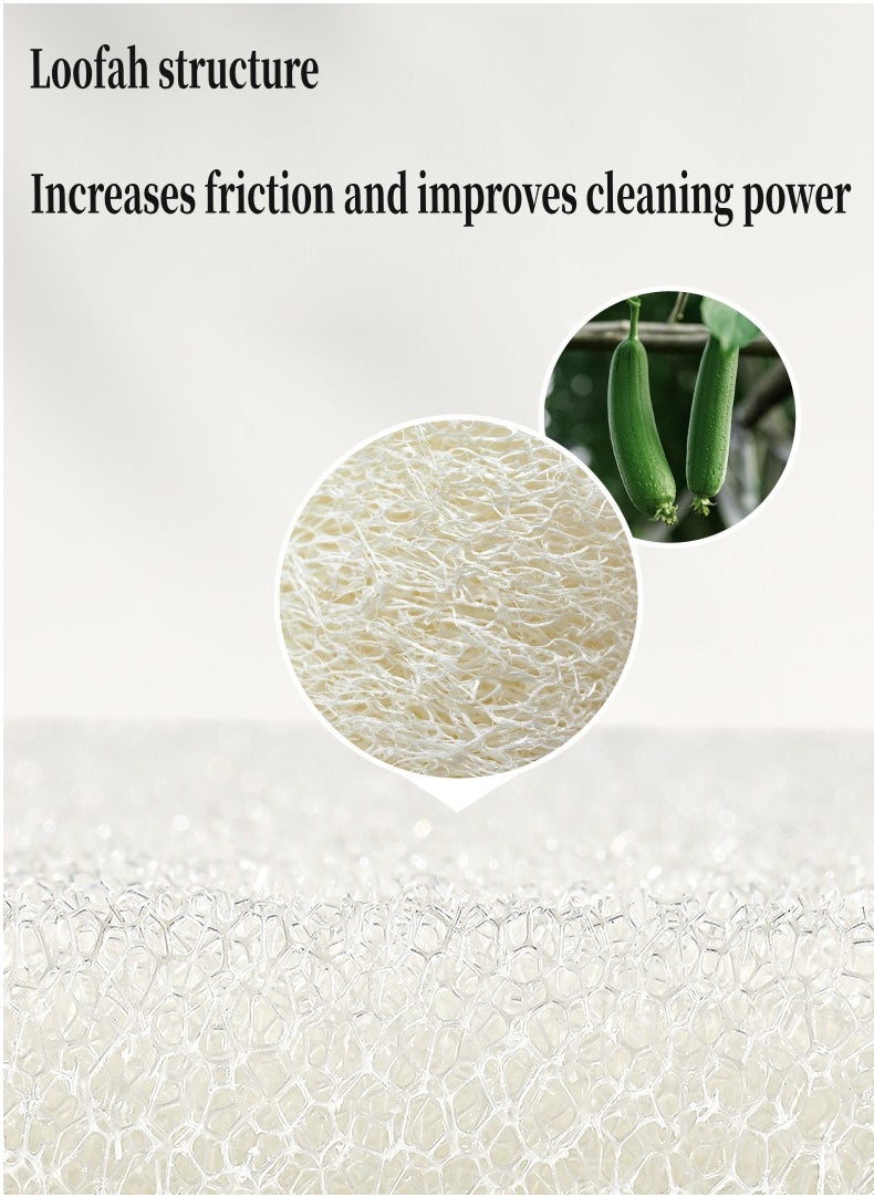 30-piece kitchen dishwashing sponge, kitchen special dishwashing pot gap cleaning sponge artifact，Imitation loofah texture drains water quickly to improve cleaning power