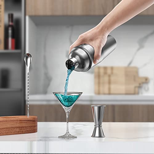 LUCKYGOOBO Cocktail Shaker Set,24 oz Martini Shaker ,Food Grade Stainless Steel Martini Mixer Built-in Strainer,Drink Shaker by LUCKYGOOBO ,Bartender Kit Gifts. - Image 4