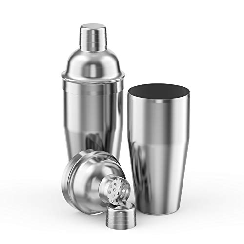 LUCKYGOOBO Cocktail Shaker Set,24 oz Martini Shaker ,Food Grade Stainless Steel Martini Mixer Built-in Strainer,Drink Shaker by LUCKYGOOBO ,Bartender Kit Gifts. - Image 3