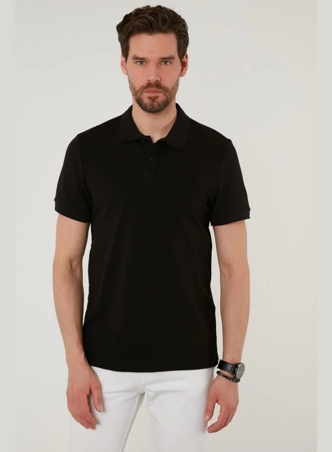 Buratti  Buratti Regular Fit Cotton Button-down Polo Collar T-Shirt Men's Polo Collar T-Shirt 5902326 for Men | Best Price UAE