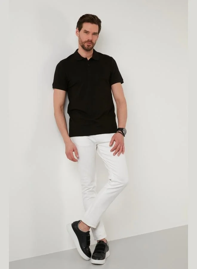 Buratti  Buratti Regular Fit Cotton Button-down Polo Collar T-Shirt Men's Polo Collar T-Shirt 5902326 for Men | Best Price UAE