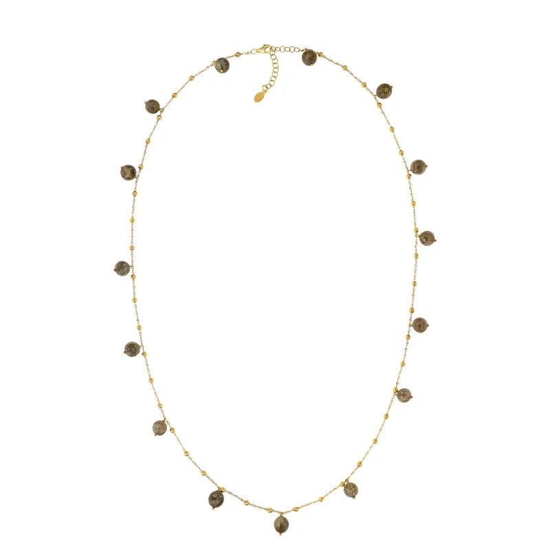 جواندلينا Gold Plated Long Necklace/Bracelet