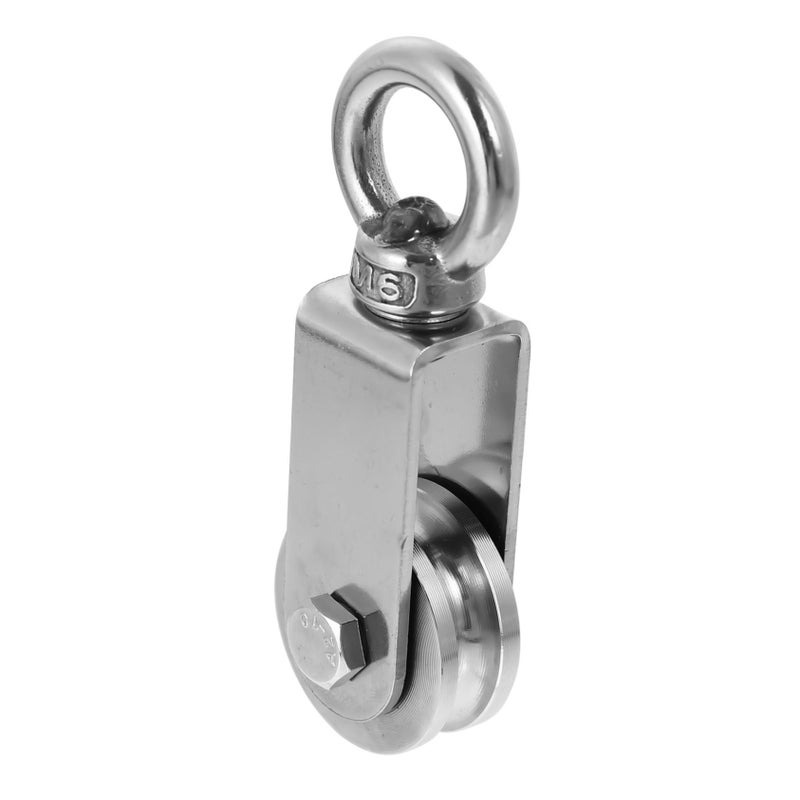 Heavy Duty Steel Wire Rope Pulley Wear Resistant Gym Home Construction Track Wheel - Image 2