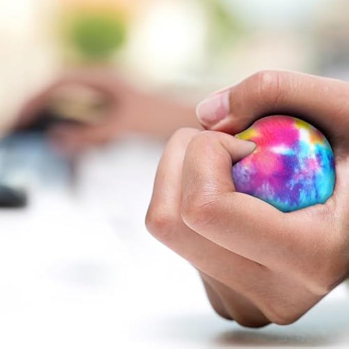 Koogel Pack of 12 Stress Balls, Anti-Stress Balls, Kneading Ball, Finger Exercise Ball for Relieving Anxiety, Anger as a Gift for Children and Adults - Image 5