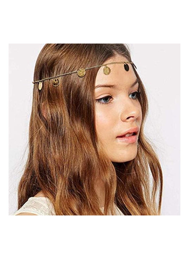 Generic - Gold Sequins Hair Chain Minimalist Festival Wed - Image 1
