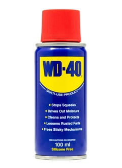 WD-40 WD-40 Multi-Use 100ml Spray Aerosol Can All-Purpose Lubricant, Cleans Rust, for Home & Workshop Use  - Image 1