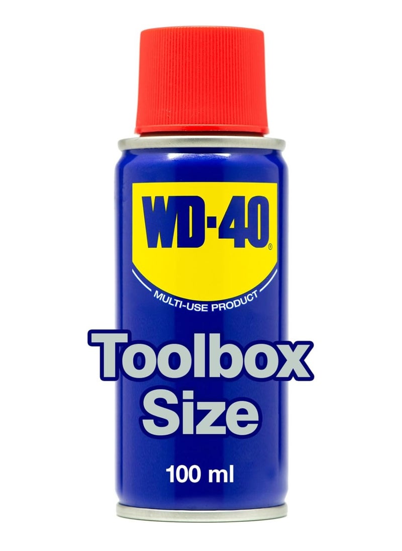 WD-40 - WD-40 Multi-Use 100ml Spray Aerosol Can All-Purpose Lubricant, Cleans Rust, for Home & Workshop Use - Image 1