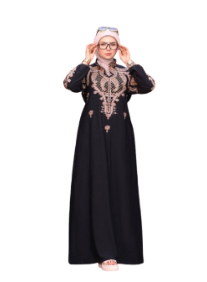 عباية قطن مراسي مستورد فخمة – تصميم مريح وعصري | مقاس 1:  عرض 60 سم مناسب لحد وزن 85 كجم - Image 1