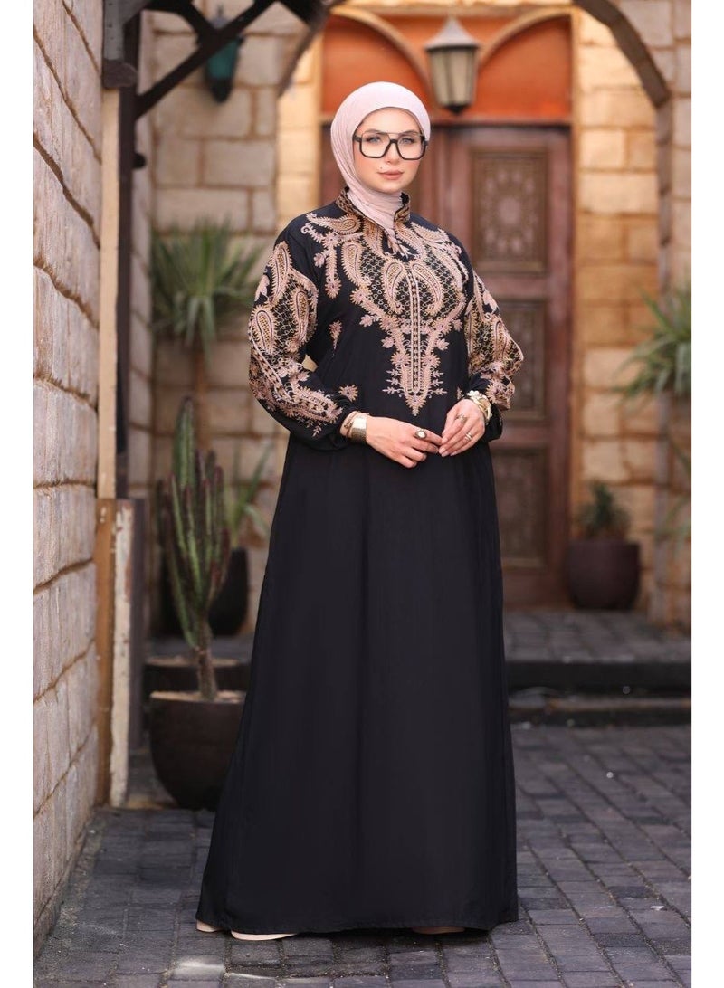 عباية قطن مراسي مستورد فخمة – تصميم مريح وعصري | مقاس 1:  عرض 60 سم مناسب لحد وزن 85 كجم - Image 3