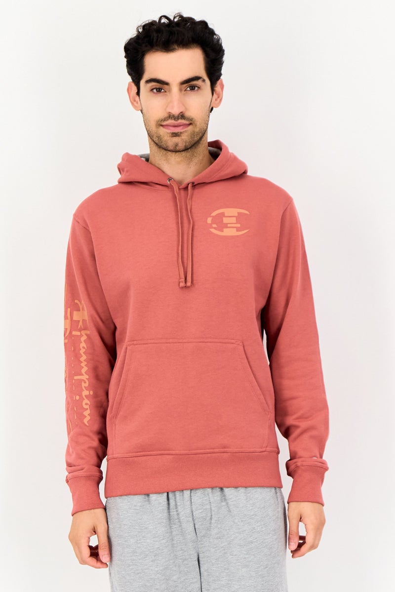 Champion Men Sportswear Fit Long Sleeves Outdoor Hoodie, Dusty Rose - Image 1
