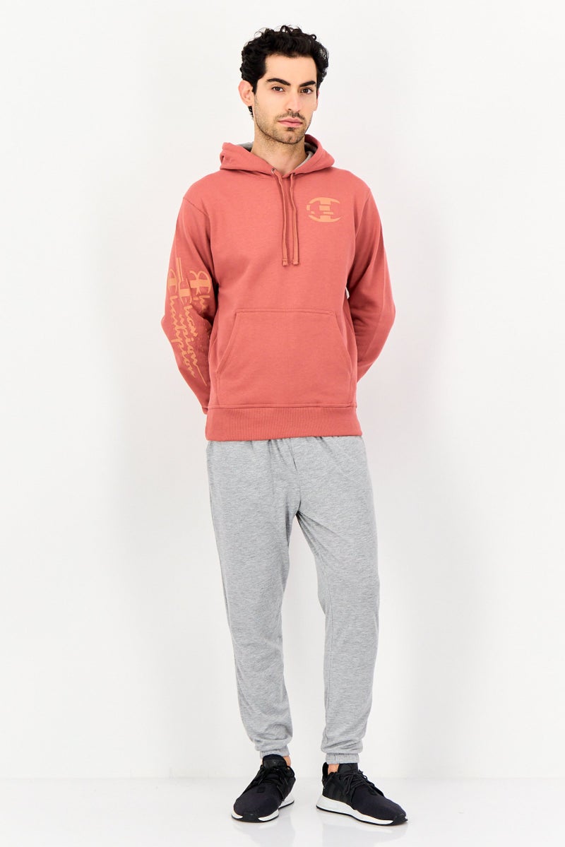 Champion Men Sportswear Fit Long Sleeves Outdoor Hoodie, Dusty Rose - Image 4