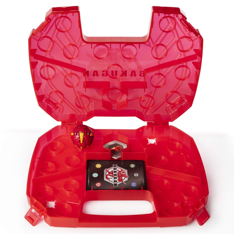 BAKUGAN Bakugan Storage Case for Collectible Action Figures, With Extra Basic Ball Dragonoid Red, for Ages 6 and Up, 20115348  - Image 1