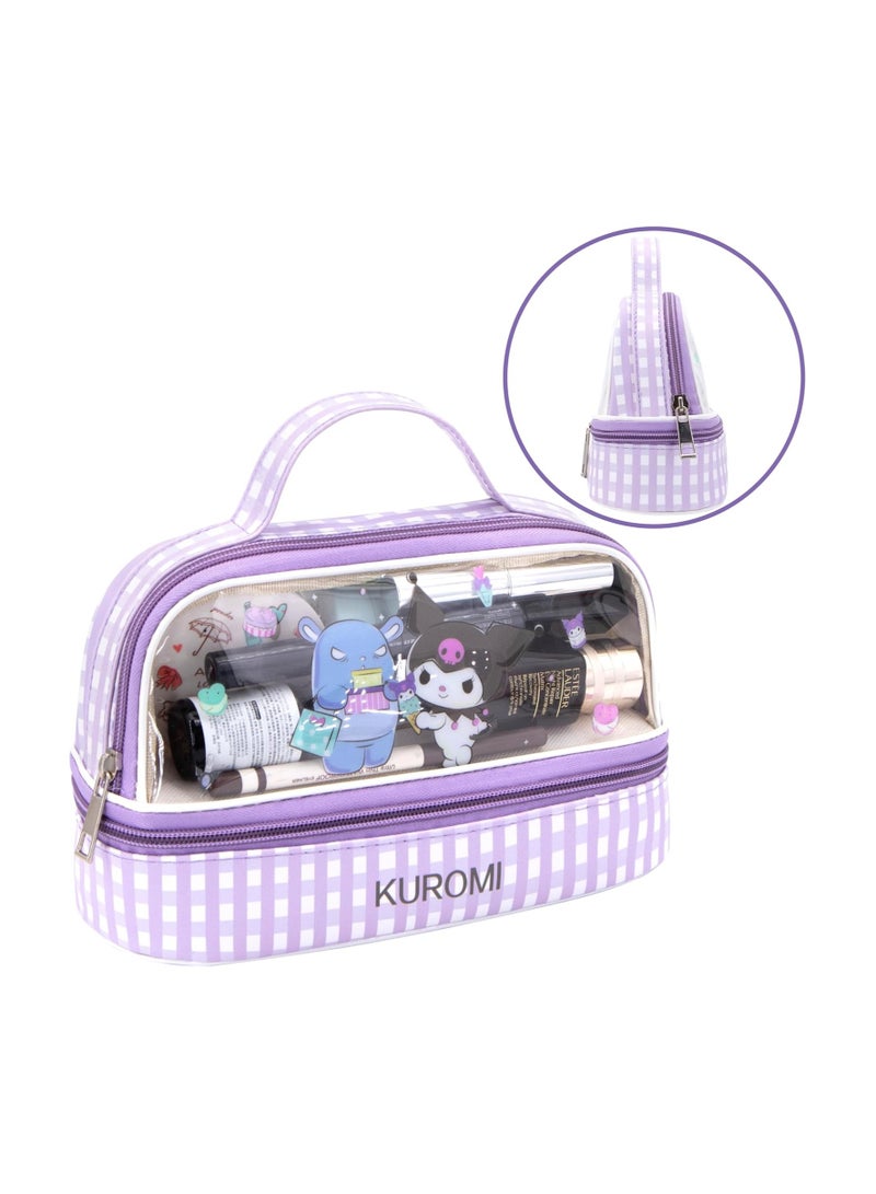 عام كارتون لطيف الأرز الأسود حقيبة مستحضرات التجميل واضحة للماء حقيبة مستحضرات التجميل البلاستيكية حقيبة مستحضرات التجميل - Image 3