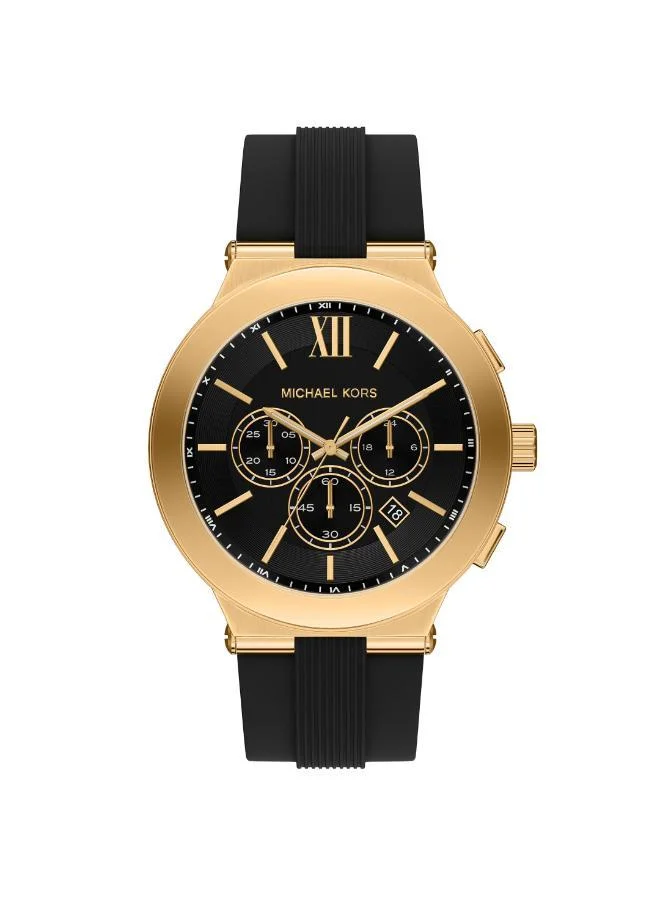 مايكل كورس MK9253 Analog Watch with Gold Plated Case and Plastic Strap