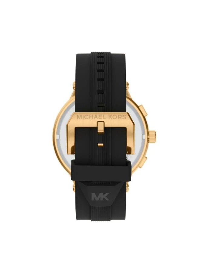 مايكل كورس MK9253 Analog Watch with Gold Plated Case and Plastic Strap