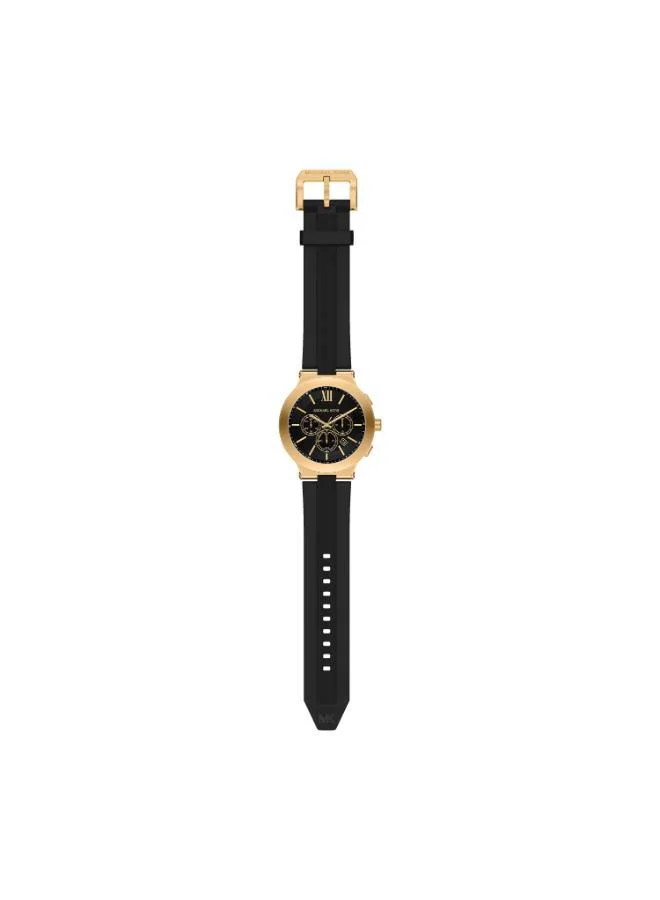 Michael Kors MK9253 Analog Watch with Gold Plated Case and Plastic Strap