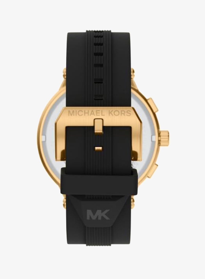 Michael Kors MK9253 Analog Watch with Gold Plated Case and Plastic Strap - Image 2
