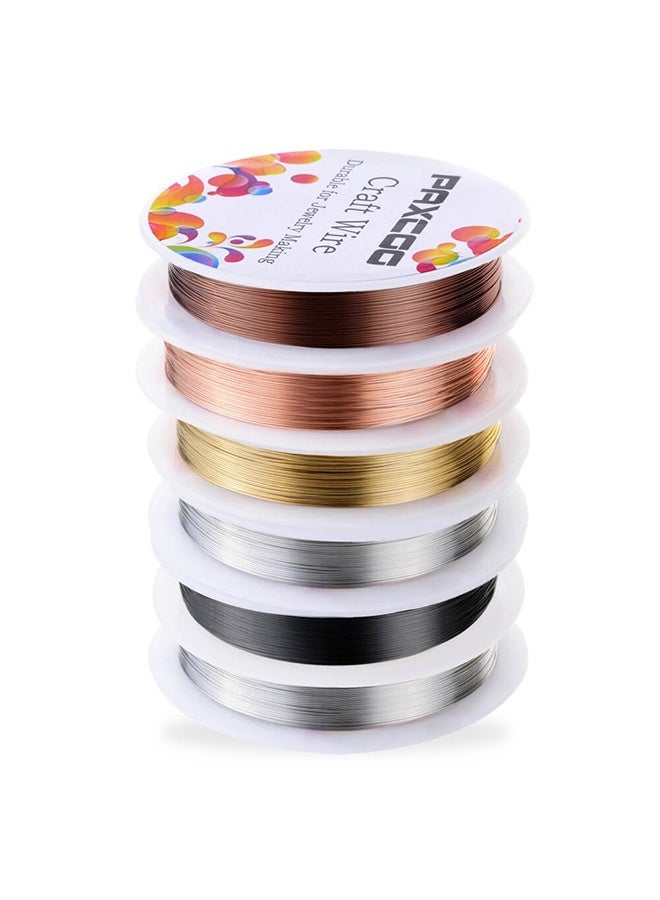 6 Pack Jewelry Beading Wire for Jewelry Making Supplies and Craft (24 Gauge) - Image 2