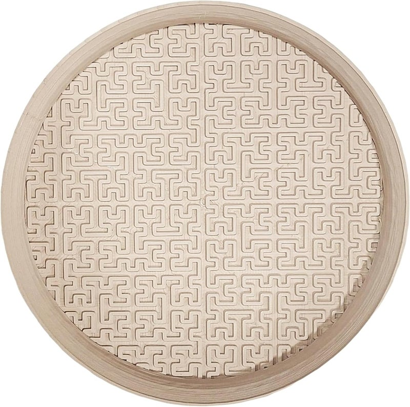 happimess USA2101A Drew 65 Modern Geometric Indoor Sustainable 3D Printed Plant Saucer for Living Room Kitchen Bedroom Sand - Image 5